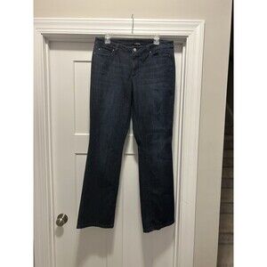 Ann Taylor Curvy BootCut Mid Rise Stretch Dark Blue Wash Jeans Women’s Size 12